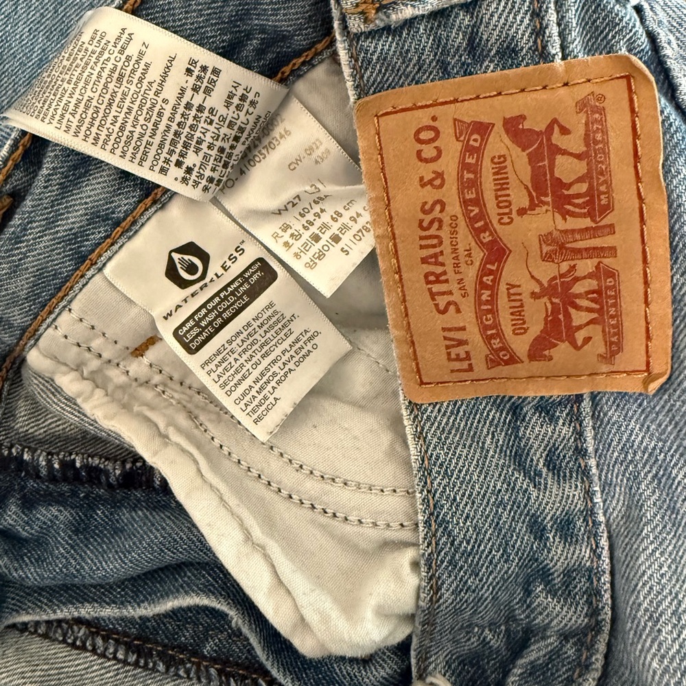 Women's Levi's 94 Baggy Wide Leg Jeans Size 27 - Picture 7 of 7